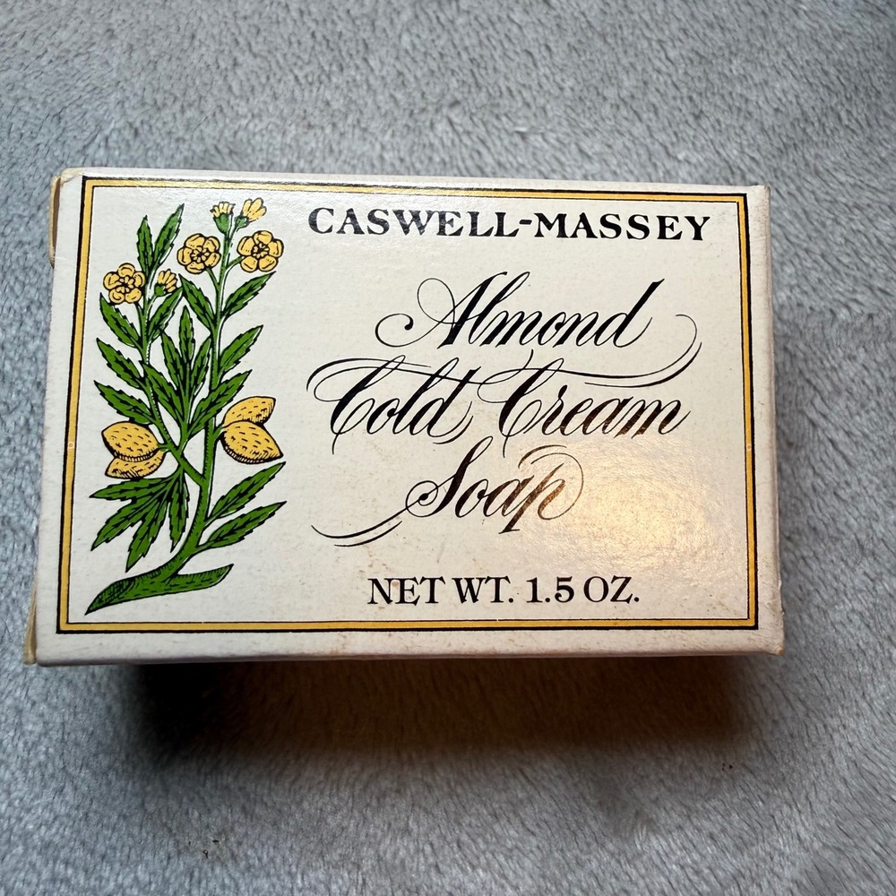 Vintage‎ Caswell-Massey Almond Soap Set Cold Cream & Cleansing Bar